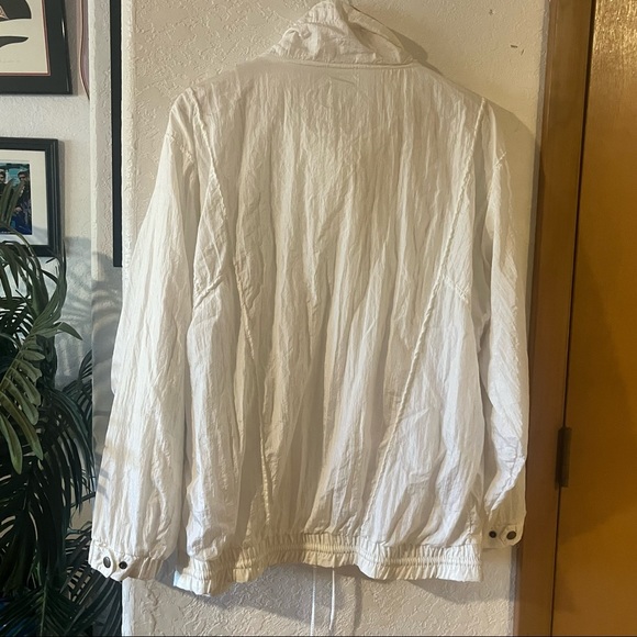 Vintage 1980s Pierre Cardin White Windbreaker - Picture 6 of 9